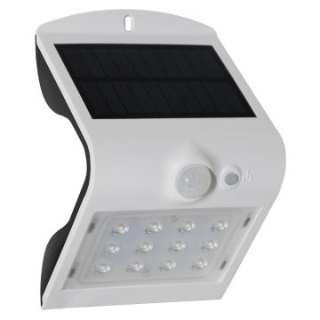 Image of ROBUS LED PIR Solar Wall Light 1.5W IP65 4000K White RSO240P-01
