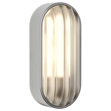 Image of Astro Oval Wall Light Brushed Stainless Steel LPA1-6362