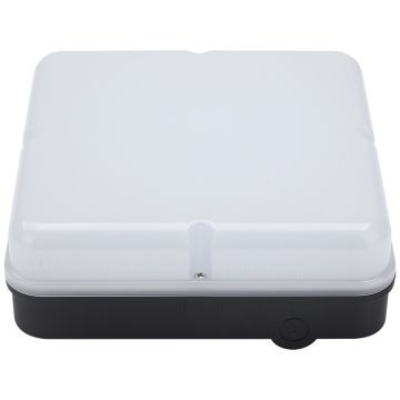 Image of Avenger 12W 3hr LED Emergency Bulkhead Cool White IP65 BLK AGEBS12BOE