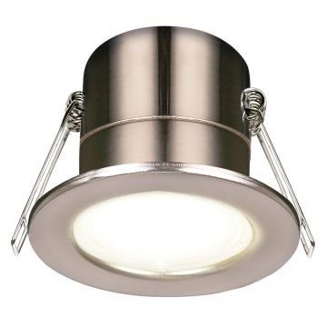 Image of Avenger 5W LED Downlight Fire Rated Fixed 3000K Brushed Steel AGDLF5WBS