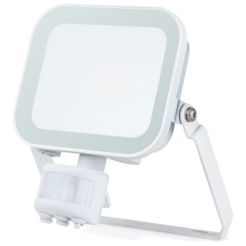 Image of Avenger Niteflood LED Floodlight with PIR 20W IP65 4000K White AGFLM20NWP