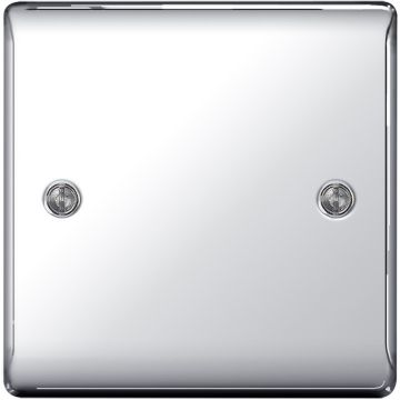 Image of Avenue Contour 1 Gang Blank Plate Polished Chrome NPC94