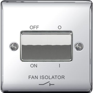 Image of Avenue Contour 10A Switch 3 Pole Fan Isolator Polished Chrome AVCRISO