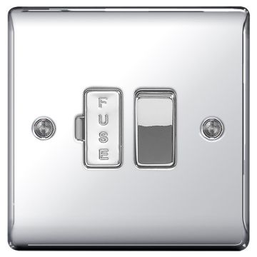 Image of Avenue Contour 13A Switched Fused Spur Polished Chrome AVCSSP13