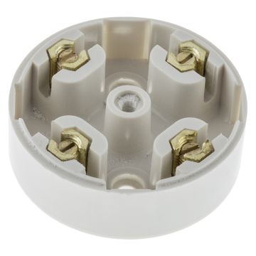 Image of Avenue Contour 20A Small Terminal Junction Box 4 Way White AVCJB54