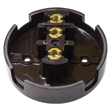 Image of Avenue Contour 32A Terminal Junction Box 3 Way Brown AVCJB33
