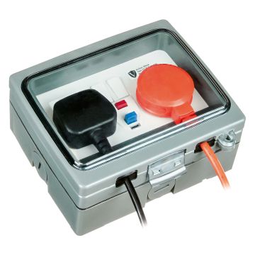 Image of Avenue Outdoor Double Switched RCD Socket 13A SP Latching IP66 AV66132RCDW