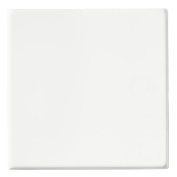 Image of Avenue Screwless Slim Single Blanking Plate Matt White AVLBP1