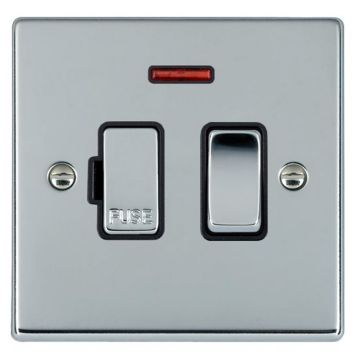 Image of Avenue Slim Switched Fused Spur Neon Polished Chrome Black AVSSSP13N
