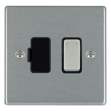 Image of Avenue Slim Switched Fused Spur Satin Steel Black AVSSSP13