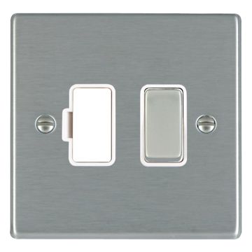 Image of Avenue Slim Switched Fused Spur Satin Steel White AVSSSP13
