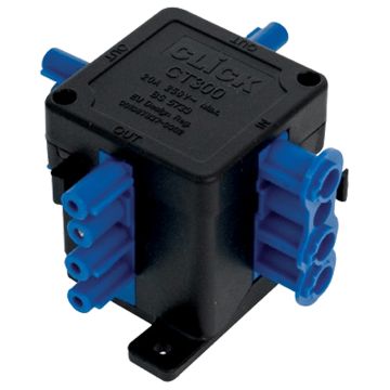 Image of Click Flow Junction Box 20A 4 Pole 1 In 3 Out Hub CT300