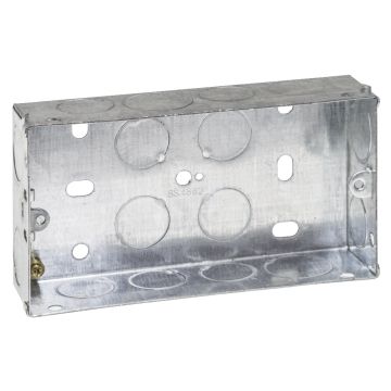 Image of Flush Metal Box 2 Gang 35mm AVB235