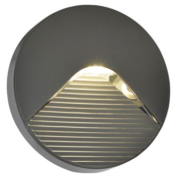 Image of Forum Coast Breeze LED Brick Light Round 4000K 3W Anthracite CZ-29193-ATR