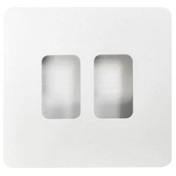 Image of Forum Culina Kinetic Switch 2 Gang Grid Frame CUL-42501