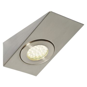 Image of Forum Culina Lago Wedge Under Cabinet LED Light 130lm 1.5W 3000K Nickel CUL-25320