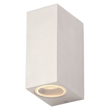 Image of Forum Fleet GU10 Spotlight Up or Down Wall Light Brushed Aluminium ZN-31759-POLALU