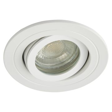 Image of Forum Spa Cali Tiltable Bathroom Downlight GU10 IP65 Matt White SPA-30841-MWHT
