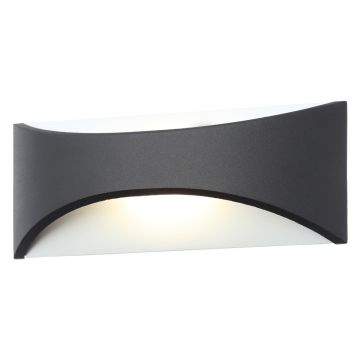 Image of Forum Stroud LED Wall Light 250lm 6W Daylight Up and Down Black ZN-31768-BLK