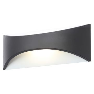 Image of Forum Stroud LED Wall Light 640lm 12W Daylight Up and Down Black ZN-31767-BLK