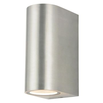 Image of Forum Zink Antar Up and Down Wall Light GU10 Stainless Steel ZN-20930-SST