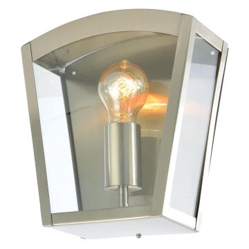 Image of Forum Zink Artemis Arched Lantern ES Steel Glass ZN-20945-SST