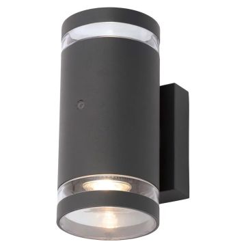 Image of Forum Zink Lens Up and Down Spotlight Photocell GU10 Anthracite ZN-34042-ANTH