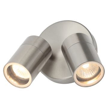 Image of Forum Zink Leto Double Spotlight Adjustable GU10 Steel ZN-34018-SST
