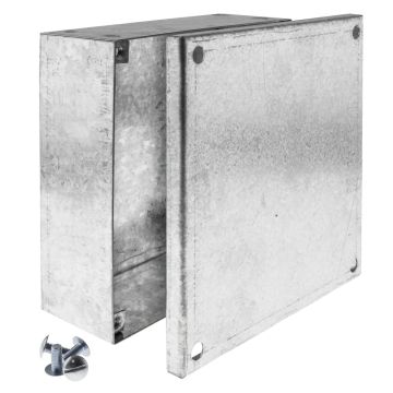 Image of Metal Adaptable Box 150x150x50mm Plain Galvanised AVAB662GP