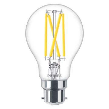 Image of Philips 5.9W B22 LED Filament Bulb DimTone Warm White MLEDVB5.9WBCCLDT
