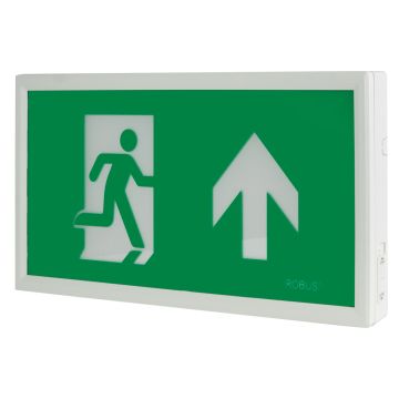 Image of Robus LED 3.5W Wall Mounted Emergency Exit Sign REX4P0-01