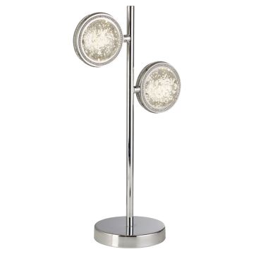 Image of Searchlight 2 Table Lamp Chrome with Bubble Glass LPS1-5636