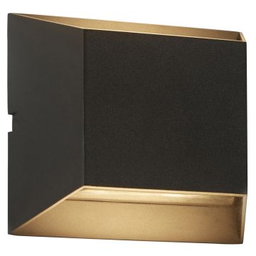 Image of Searchlight 2 Wall Light Black with Glass LPS1-5209