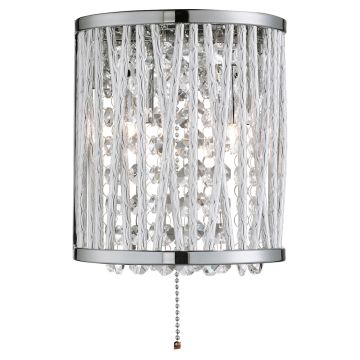 Image of Searchlight 2 Wall Light Chrome with Crystal LPS1-5239