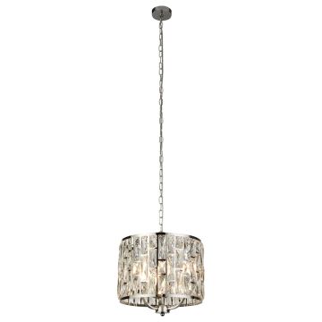 Image of Searchlight 3 Pendant Chrome with Crystal Glass LPS1-5103