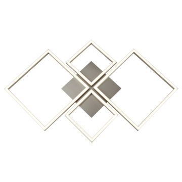 Image of Searchlight 4 LED Flush Light Satin Silver LPS1-5757