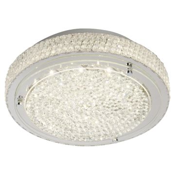 Image of Searchlight Flush Chrome with Clear Crystal 300mm LPS1-5275