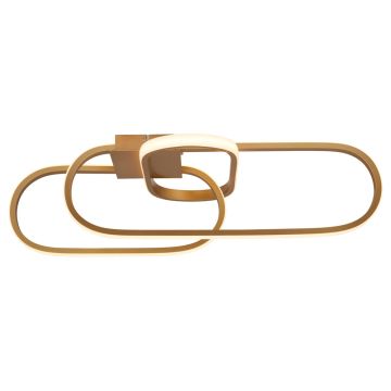 Image of Searchlight Flush LED Ceiling Light Gold LPS1-5837