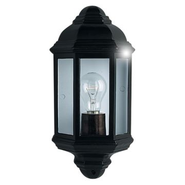 Image of Searchlight Outdoor Half Lantern Black LPS1-5380