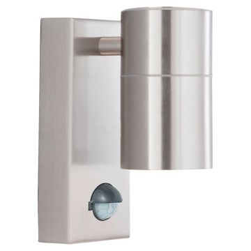 Image of Searchlight Outdoor PIR Up Down Wall Light Stainless Steel LPS1-5417