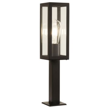 Image of Searchlight Outdoor Post Light Black with Clear Glass 450mm LPS1-5921