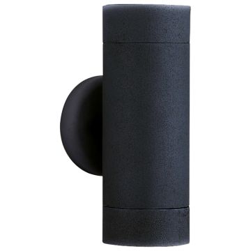 Image of Searchlight Outdoor Up Down Wall Light Silk Black LPS1-5416