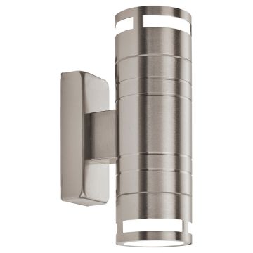 Image of Searchlight Outdoor Up Down Wall Light Stainless Steel and Glass LPS1-5409