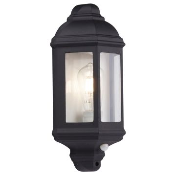 Image of Searchlight Outdoor Wall Light Black with Clear Glass LPS1-5381
