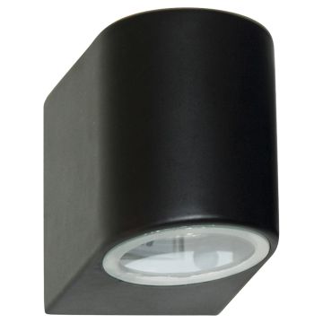 Image of Searchlight Outdoor Wall Light Black with Frosted Glass LPS1-5231