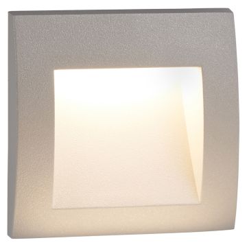 Image of Searchlight Outdoor Wall Light Grey Aluminium with Frosted Glass LPS1-5852