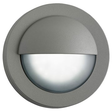 Image of Searchlight Outdoor Wall Light Grey with Polycarbonate LPS1-5862