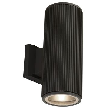 Image of Searchlight Outdoor Wall Light Rounded Black LPS1-5308