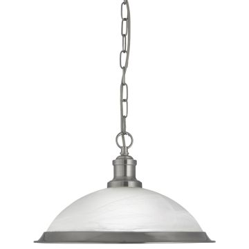 Image of Searchlight Pendant Satin Silver with Acid Glass LPS1-5110