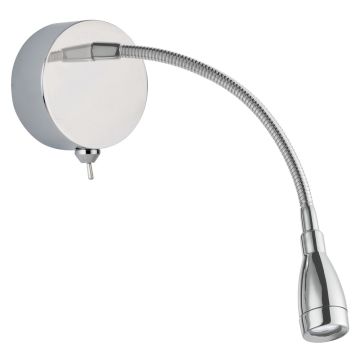 Image of Searchlight Reading Light LED Adjustable Wall Mounted Chrome LPS1-5272